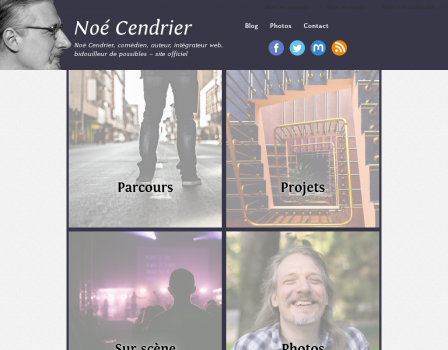 Capture de noecendrier.fr, theme de 2019